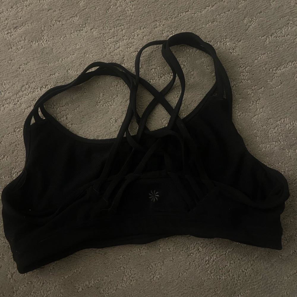 black athleta crisscross bra